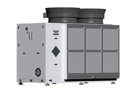Evaporatively-cooled chiller