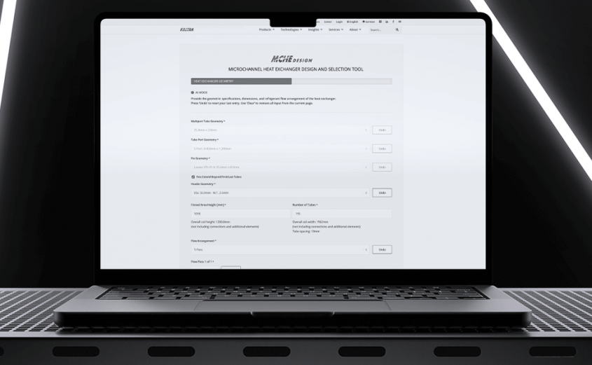 Microchannel heat exchanger design software