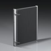 Reversible microchannel coil for heat pump applications
