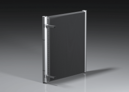 Reversible microchannel coil for heat pump applications