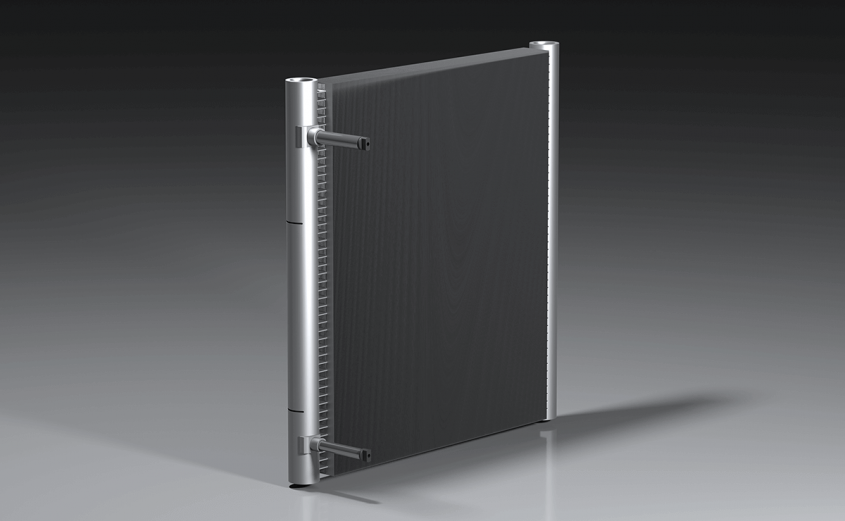 Reversible microchannel coil for heat pump applications